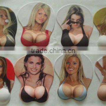 2016 High Quality Fashion Design 3D Sexy Gal Mouse Pad