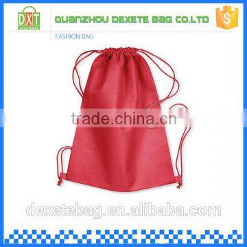 Plain recyclable large capacity colorful drawstring cotton bag