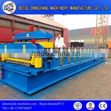 glazed tile roll forming machine for double layer roof tile wall sheet making line