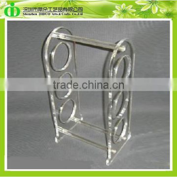 DDW-S027 Chinese Factory Directly Elegant Lucite Wine Bottles Display Stand