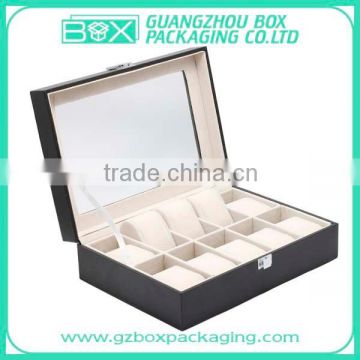 Large Wooden Watch Box Packaging With Window