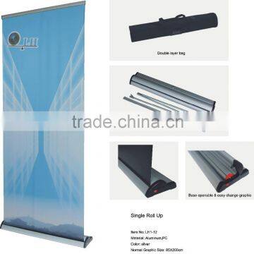 2015 NEW Design The base can open, aluminium roll up display banner stand