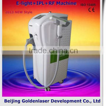 2013 New style E-light+IPL+RF machine www.golden-laser.org/ chicken hair removal machine