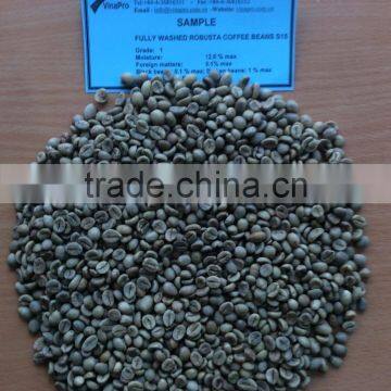 FULLY WASHED ROBUSTA S15/ VIET NAM BEST QUALITY PRODUCT