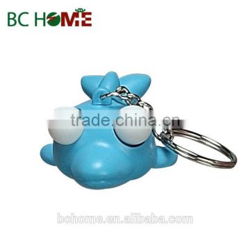 Latest design key ring with different shapes and cartoon figure