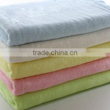 wholesale plain dyed bamboo bath towel