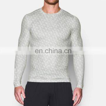 fashion crew neck new design printing dry fit compression