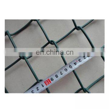 High Security PVC Coated Chain link School Sports Fence Panel/Color plastic chain link wire mesh