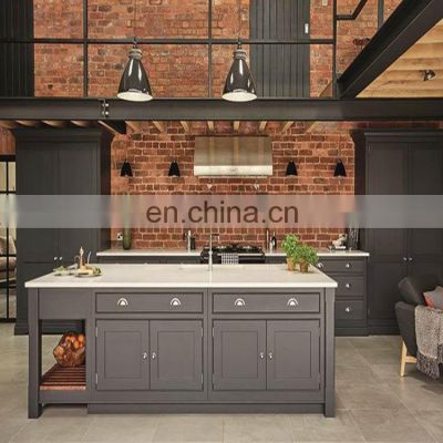 China supplier hot sale gray shaker wood door kitchen cabinet