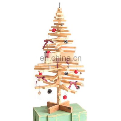 delicate gift wooden Christmas tree for X-mas home indoor decoration