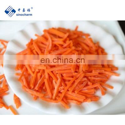 Sinocharm New Season Sweet Frozen Carrot Strips  IQF Carrot Strips Frozen Carrot