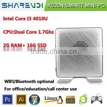 Smart PC SHAREVDI Intel core I3 4010U MINI PC K530N support all win/linux OS