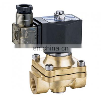 Brass GU Series 2 Way 2 Positions Normally Closed Diaphragm Solenoid Valve