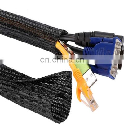Low MOQ dia. 13mm/16mm/18mm Cable Cover Protection Braided Cable Sleeve
