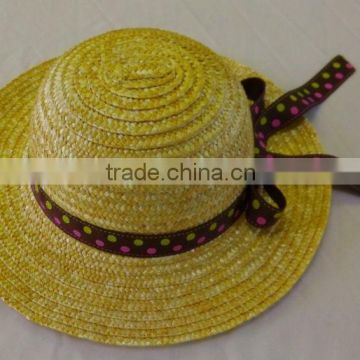 fashion design ladys wheat straw hat