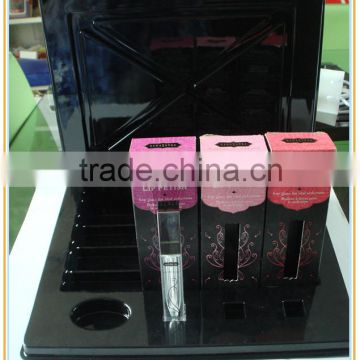 Custom plastic cosmetic product display stands