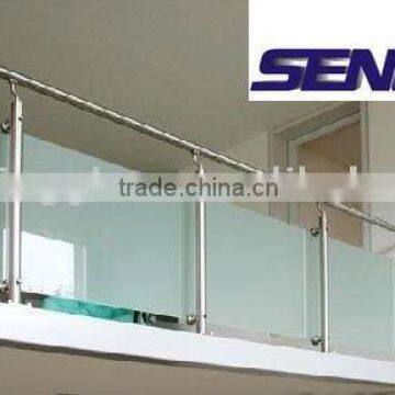 6+0.38+6 Milky Laminated Glass Balustrader