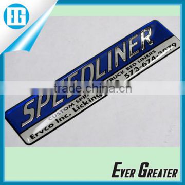 custom plastic letters, chrome plated, Resin coated domed label adhesive plastic chrome letters