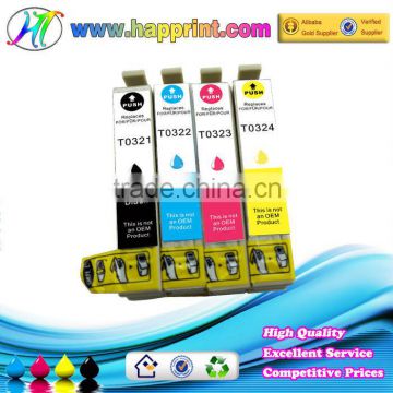 2014 Hot Sale High Quality Compatible Printer Ink Cartridge for Epson T0321 T0322 T0323 T0324