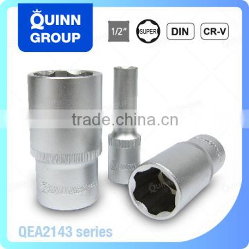 Quinnco 1/2 Inch Drive Super Lock Single Socket, Deep Socket