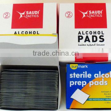 Folding paper alcohol prep pads case box