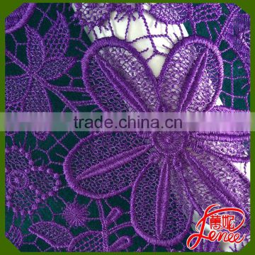 Popular Eelegant Color High quality Chemical Embroidery Fabric For Garment