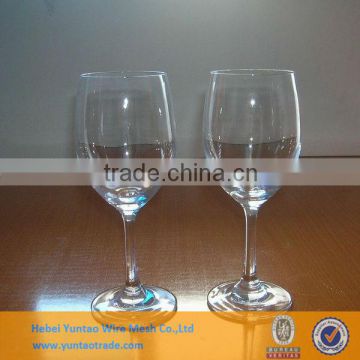 100% Transparent wine goblet glassware