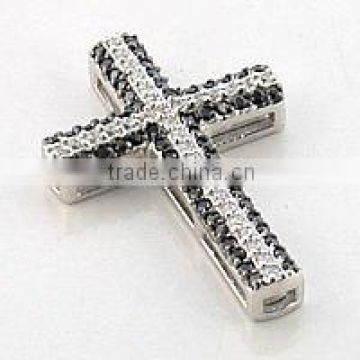 925 Silver CZ Cross Pendant