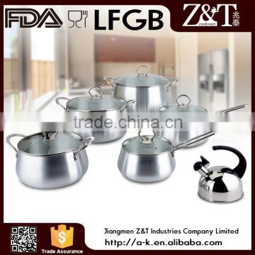 New product belly sanding aluminum cookware sets kitchen