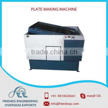 Efficient and Excellent Design Plate Printing Machine at Lowest Market Rate