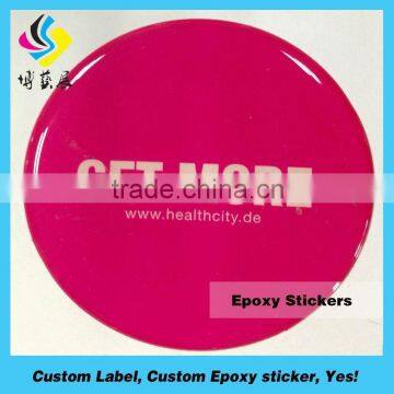 Funny popular design popular new circular acrylic epoxy plastic fine jewelry