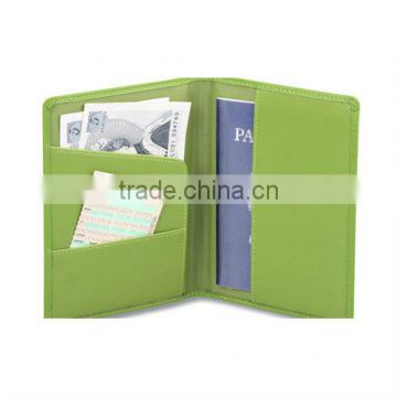 Colorplay Leather Passport Wallet