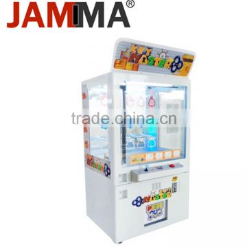 perfect prize candy crane machine veding game machine with Brightly lit all steel cabinet crane claw machine for sale