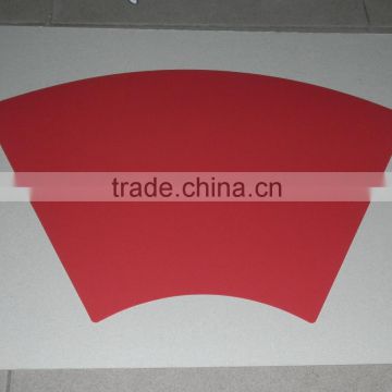 Customized red pp placemat, pp table mat plastic pp desk pad