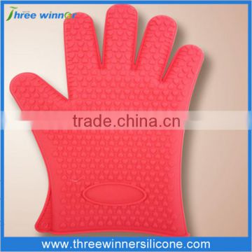 New products silicone bbq gloves waterproof silicone dishwashing gloves