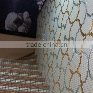 LJ JY-P-L01 Wholesale Glass Mosaic Patterns for Stiarcase Wall
