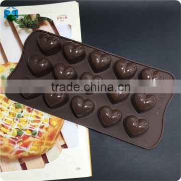 CTBED016 Happy Thanksgiving Day Heart Shaped Chocolate Mould Ice Tray Mold