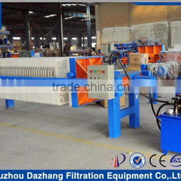 Hydraulic filter press for industry dewatering