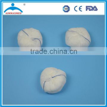 40S/40S high absorbent medical cotton ball with X-ray