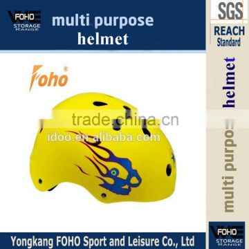 HE016K Yellow color 11 air cooling system kids head protection ce road bike helmet