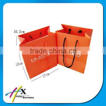 custom printed paper bag with handle for gift shopping promotion