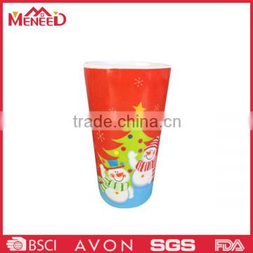 Plastic iced coffee cups/melamine christmas cups