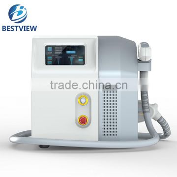 1064nm 2016 BESTVIEW Nd Yag Q-switch Laser 800mj Tattoo Removal Machine Naevus Of Ito Removal