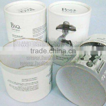 round cosmetic paper container for skin care products