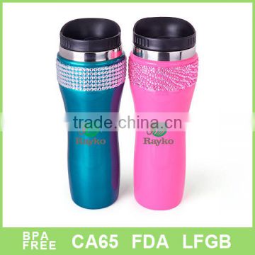 USA FDA standard insulated diamond travel mug