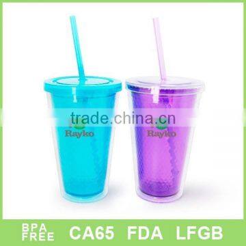 New design 16oz Eco-friendly plastic fruit mug