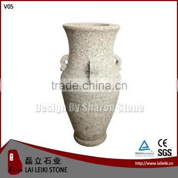 Outdoor Granite Large Flat Flower Vase