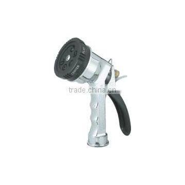 6-pattern trigger metal zinc body with chrome finish nozzle