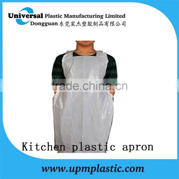 Kitchen disposable plastic apron