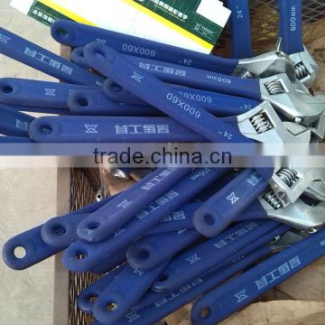Carbon steel forged adjustable wrench spanner for industrial